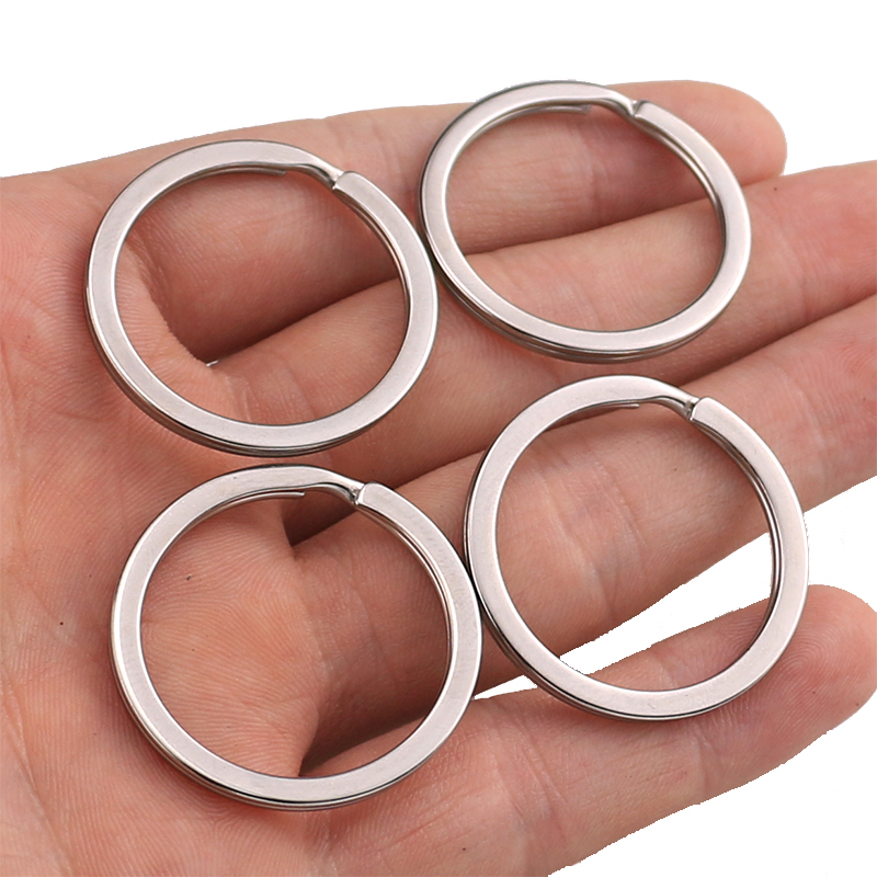 10 PEZZI di Metallo In Acciaio Inox Portachiavi Split Rings Portachiavi Portachiavi Portachiavi Accessori 25 millimetri