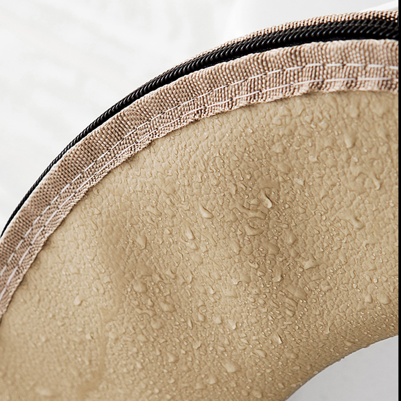 Housse de siège de toilette universelle, tapis de toilette doux et , pour salle de bain, lavable, fermeture à glissière amovible avec poignée rabattable, imperméable pour la maison