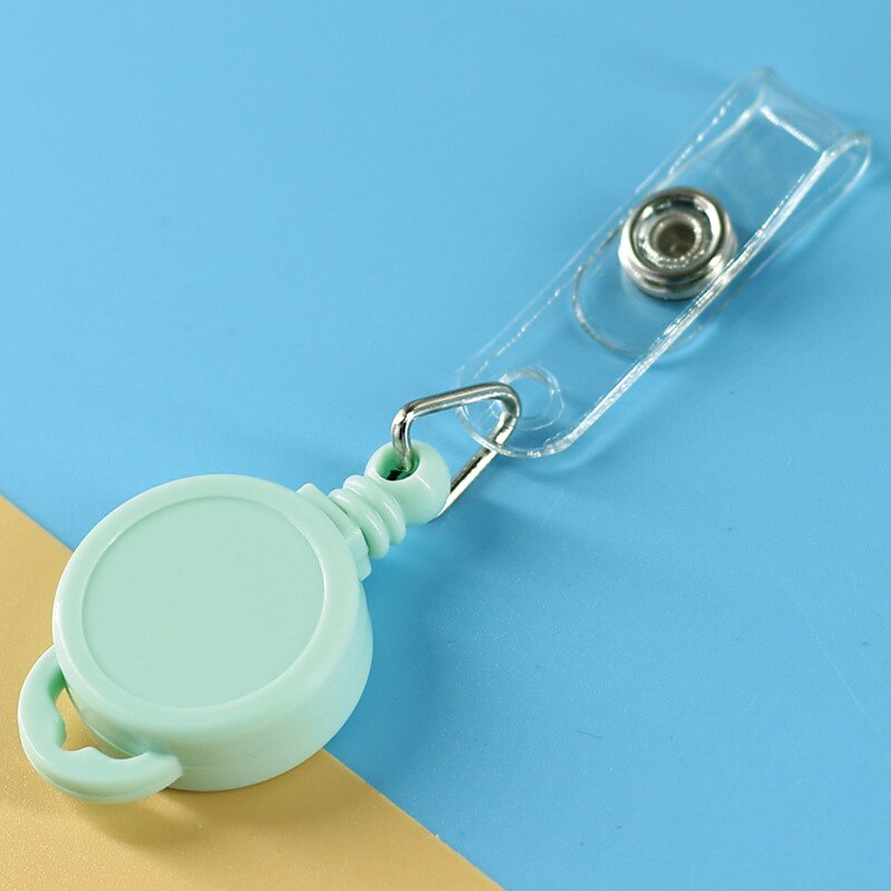2cm 8 Colors Retractable Badge Holder Pull ID Card Badge Holders For Nurse Student Hospital Office: green