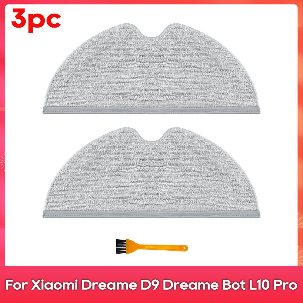 Compatible For ( Dreame D9, L10 Pro, Trouver Robot LDS Vacuum Finder ) Spare Parts Accessories Main Side Brush Mop Hepa Filter: Brown