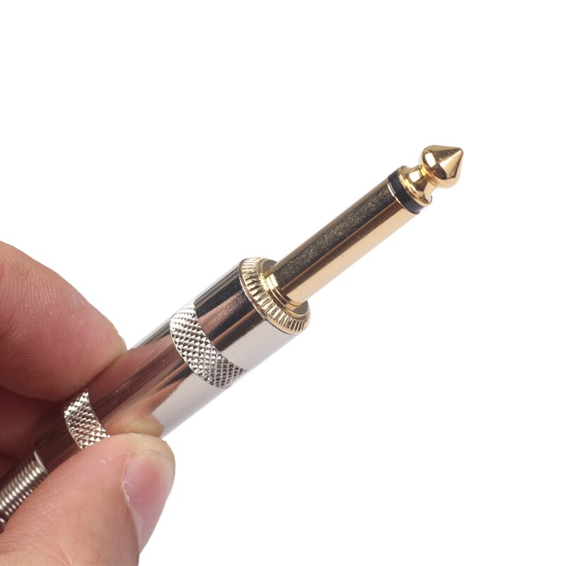 6.35mm Guitar Cable Audio Cable Diy Welding Plug for Welding Various Electric Guitar Cables, Microphone Cables