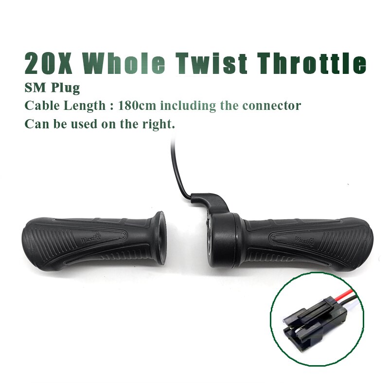 Przepustnica elektryczny wioślarz hulajnoga cała przepustnica skrętna robić zestawu robić konwersji roweru Ebike: 20X  whole SM