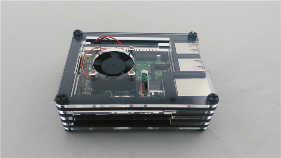 Carcasa Raspberry pi 3 Plus generación carcasa Raspberry pi 3B + 9 capas de acrílico