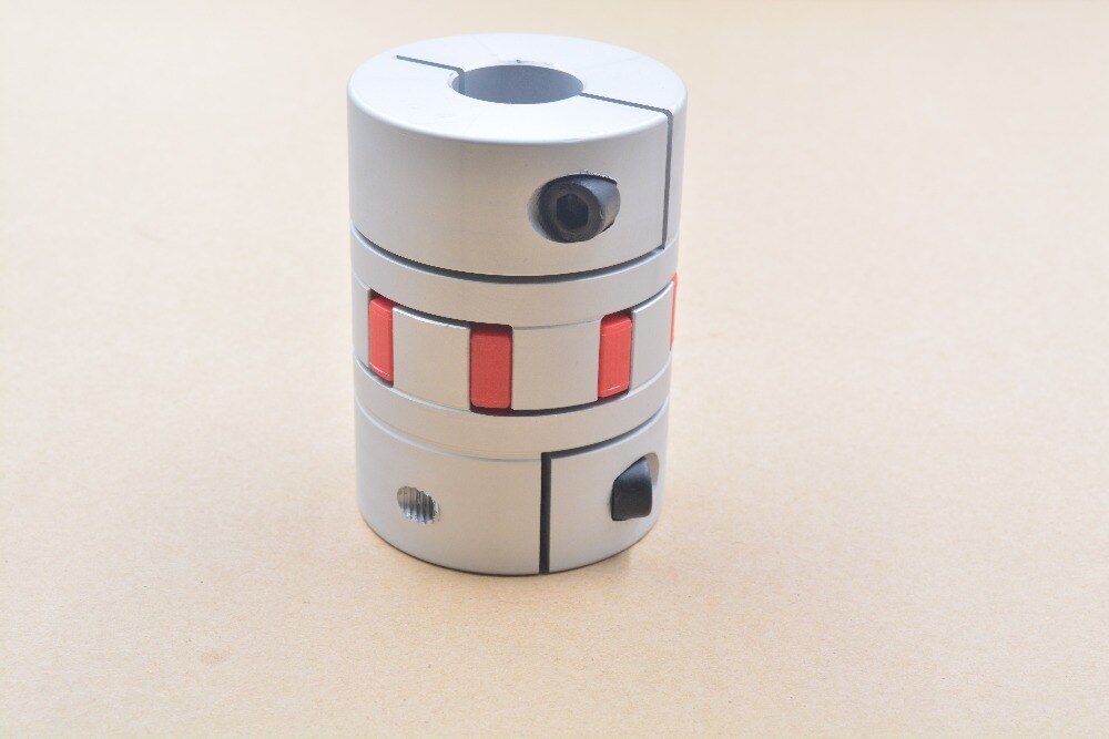 ball screw coupling diameter 65mm length 90mm plum shaped clamping flexible shaft coupler encoder stepper motor