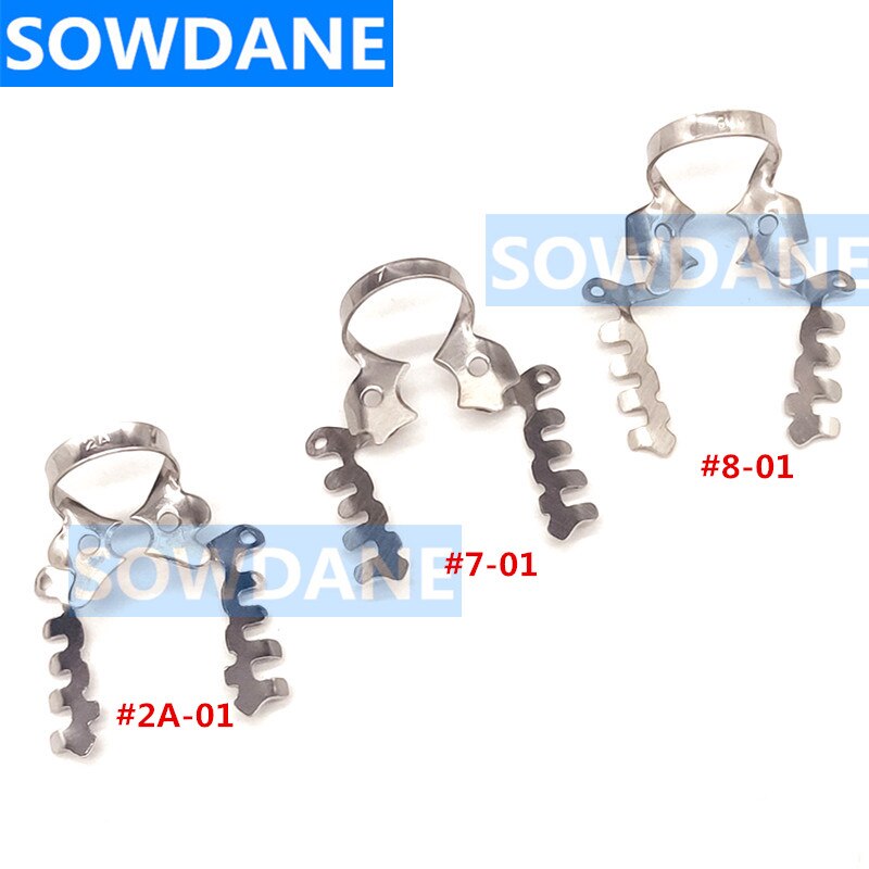 3 pcs Dental Multi-functional Rubber Dam Clamps Dental Special Clips Clip Stainless Steel Dentist Ortho Instrument: 3 pieces mixed