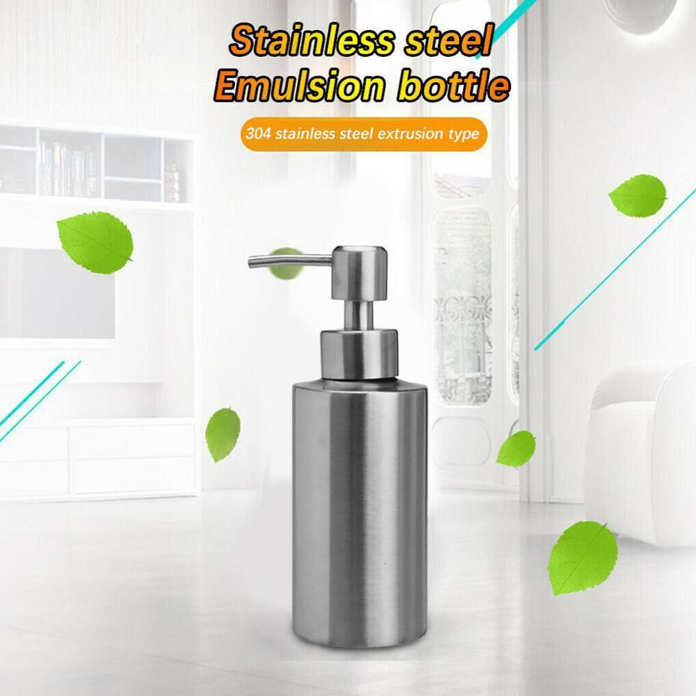 Stainless Steel Soap Dispenser Kitchen Sink Faucet Bottle Container Shampoo Deck Detergent Soap Bathroom Box Mounted