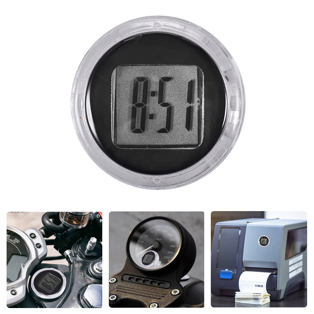 Motor klokje - Waterdicht horloge voor op de motor - Chroom Wit