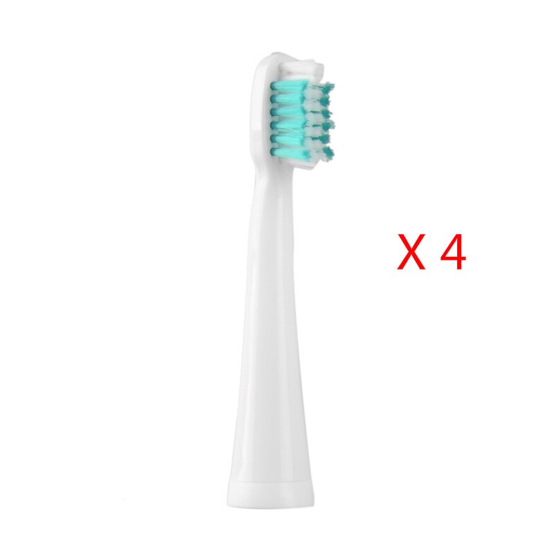 4 stk / sæt udskiftning af tandbørstehoved elektrisk tandbørstehoved til  a39 a39 plus  sn901 sn902 u1 a1 bløde børstehår: Blå bløde børster