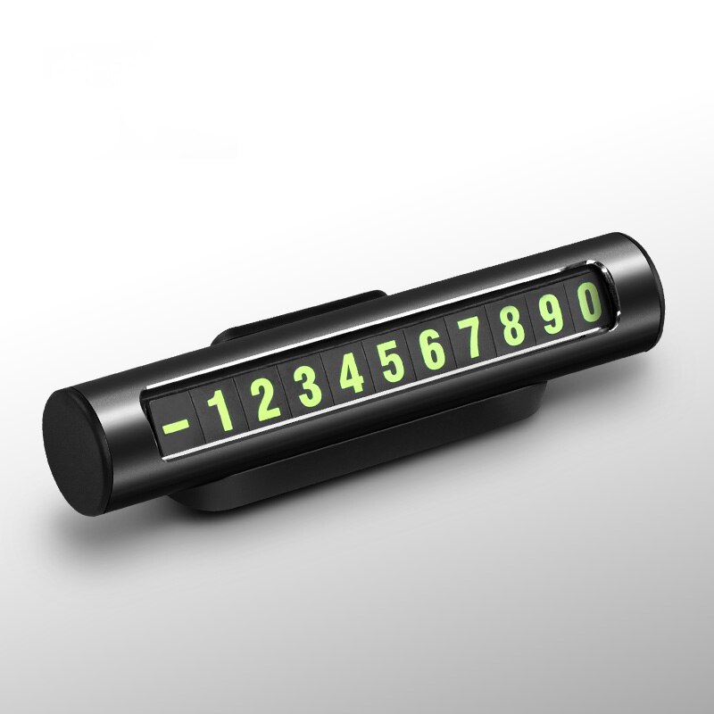 Kuulaa Auto Tijdelijke Parkeerkaart Telefoon Nummer Houder Auto Park Mobiele Telefoon Nummer Plaat Auto Numbers Stickers: Gray