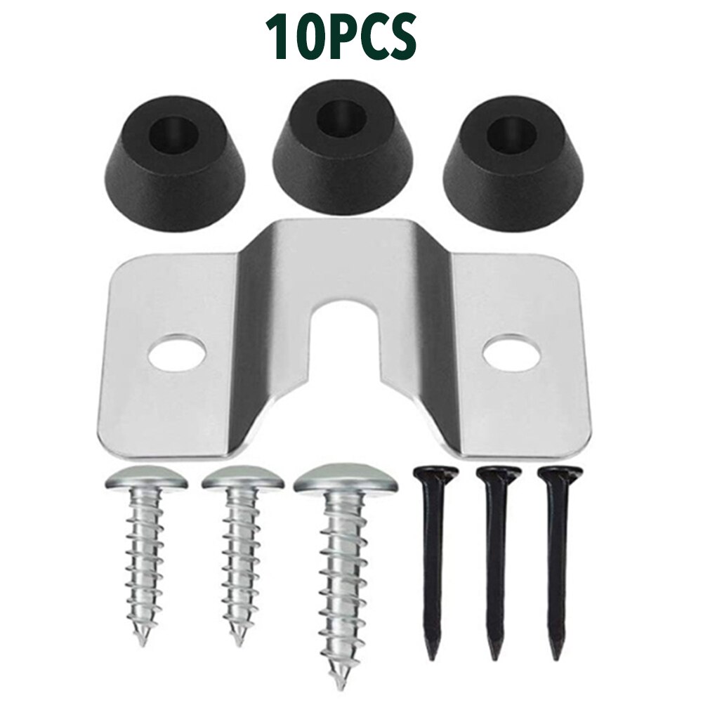 10PCS Dartboard Mounting Bracket Kit Wall Hanging Portable Dart Board Set with 3 Pads for Cabinet Wall: Default Title