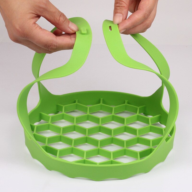 Pandekagemaskine nonstick madlavningsværktøj ægring maker æg silikone form pandekage ost æg komfur pande køkken bage tilbehør: Grøn 8 tommer