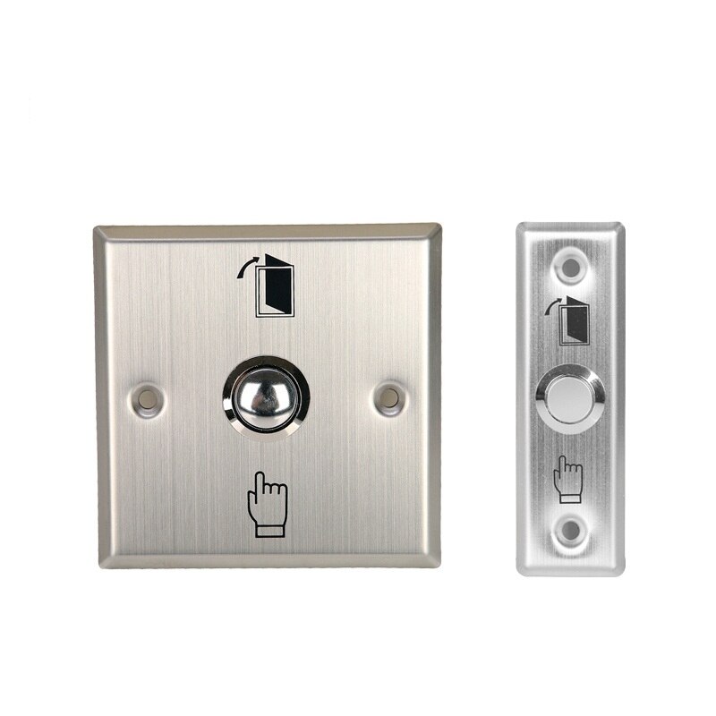 NO COM Gate Door Access Control System Door lock stainless steel key Release Exit Button Sensor Switch/door access push button