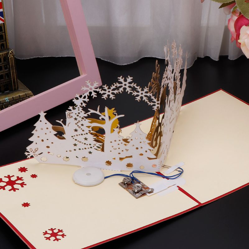 Medigy 3D Pop Up Greeting Cards Small Bridge&Flowing Water Blank - View #11