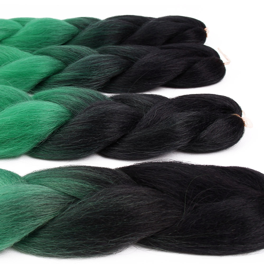 Long 24 inches Jumbo Braid Hair Ombre Braiding Hair 100 grams Synthetic Hair Extensions Jumbo Braids Hair for Women Dressing