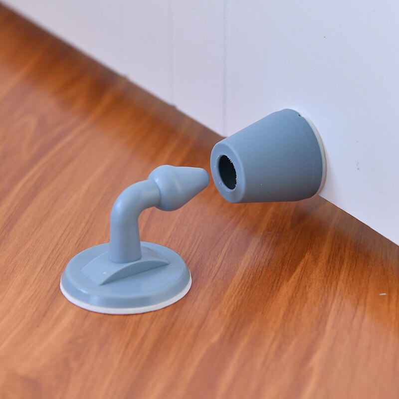 Mute non-punch silikone dørstopper touch toilet væg absorption dørprop anti-bump dørholder gear port modstand dør stop