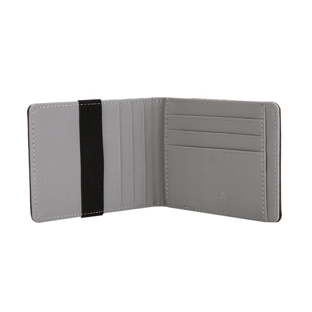 Männer Kreditkarte Halfter Minimalistischen RFID Blockierung Brieftasche Karte Halfter Schlanke Brieftasche RFID Sperrung Männer Sichere Faux Leder Tasche Brieftaschen: grau