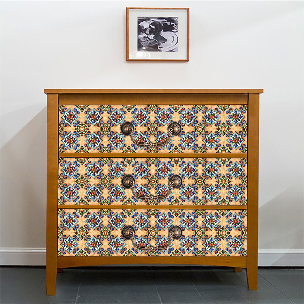 Autocollant Mural carreaux cristal dur | Motif fleurs, 10 pièces/ensemble, mur autocollant pour cuisine, salle de bain, rénovation, décor de maison, papier peint, Art Mural