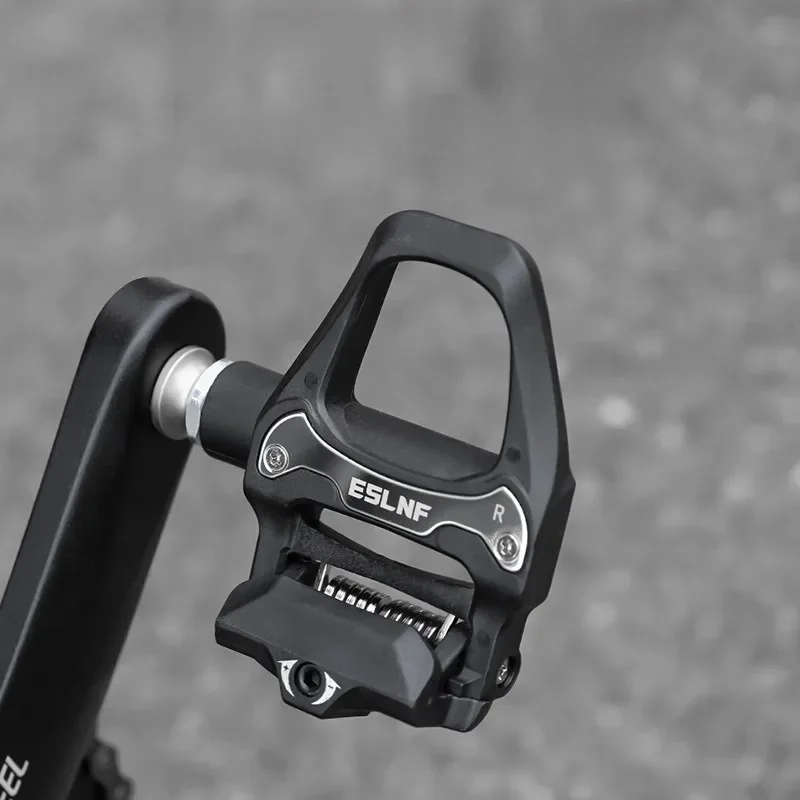 Pedales de bicicleta de carretera de nailon con sistema SPD-SL, pedales automáticos con tacos, accesorios de ciclismo duraderos para bicicletas de carretera