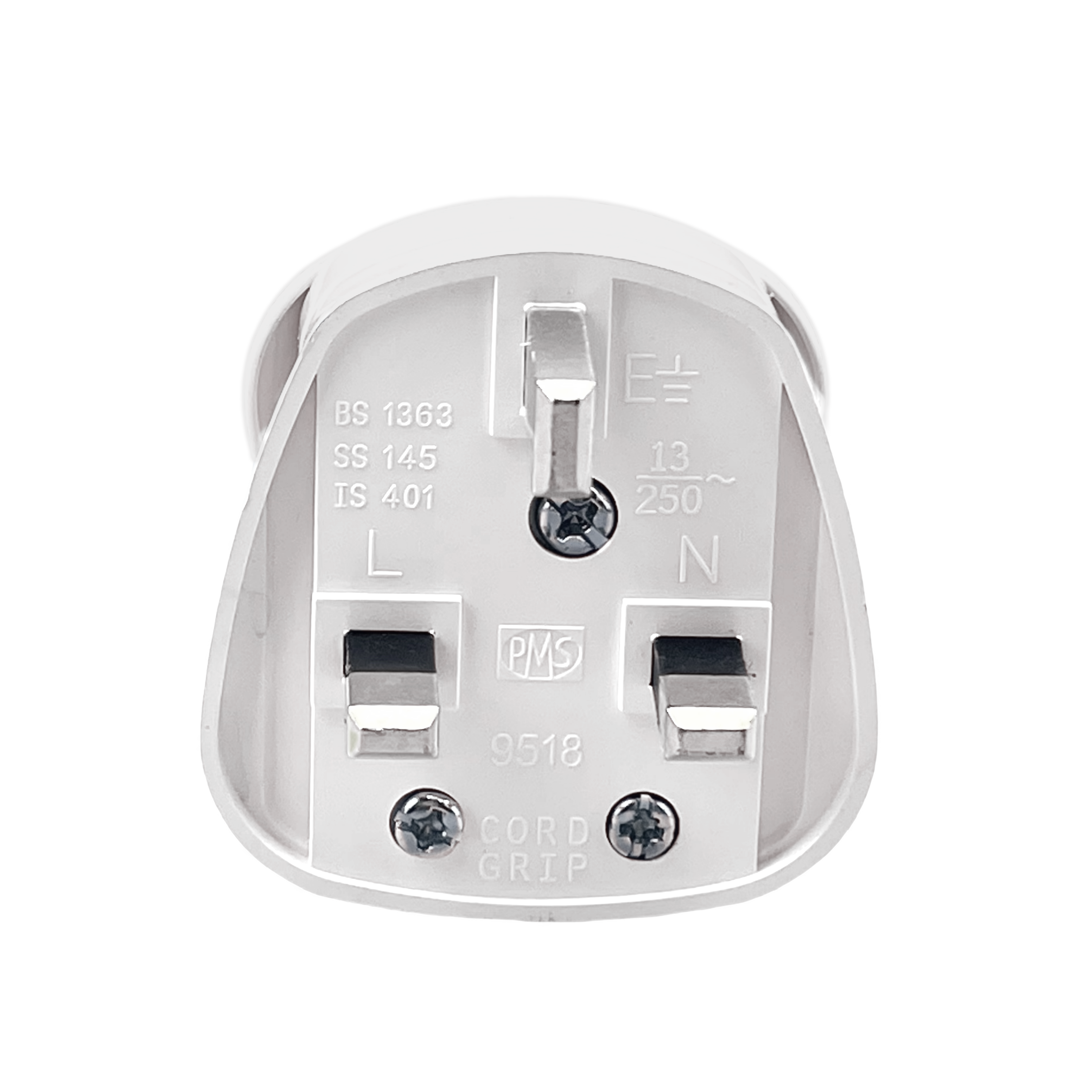 Adattatore per spina UK Prese di ricambio maschio Presa elettrica riscablabile Connettore adattatore per spina UK per cavo di prolunga di alimentazione