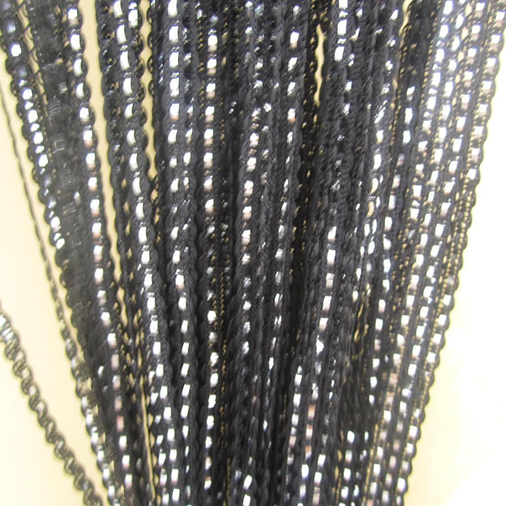 Zidetang glitter s stil polyester sträng dörr gardin frans tråd tofs rumsavdelare gardin panel deco fönster myggnät