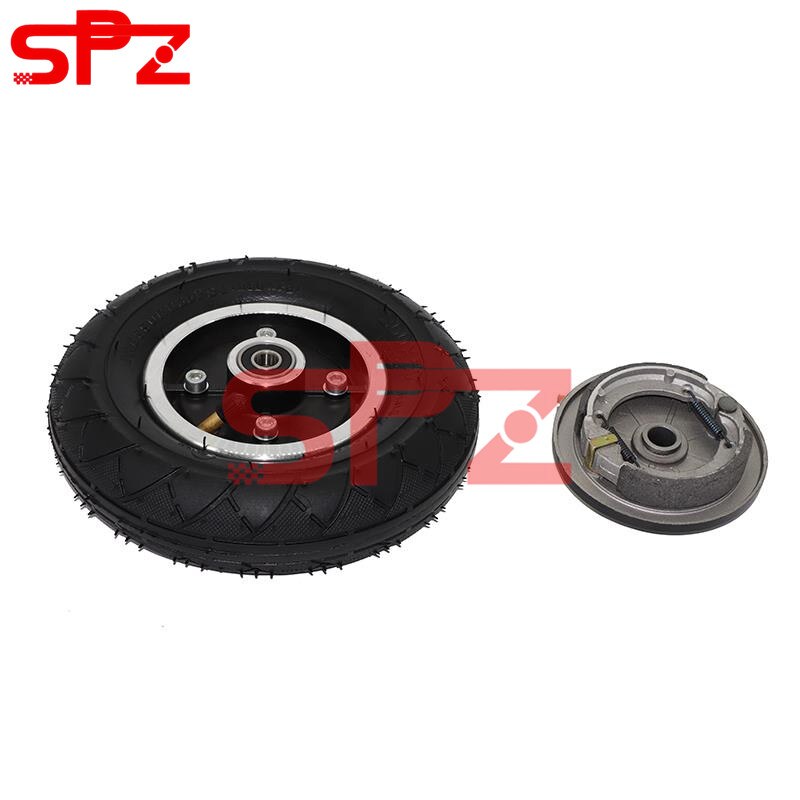 200x50 Tire with 180mm Brake Line Drum Brake 8" Pneumatic Wheel Aluminium Hub for Electric Scooter 8 inch Wheel