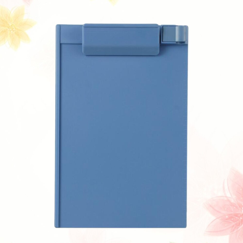 Plastik  a5 udklipsholder profil klip hardboard papirholder skrivemapper til skoleklasser kontor (himmelblå): Himmelblå