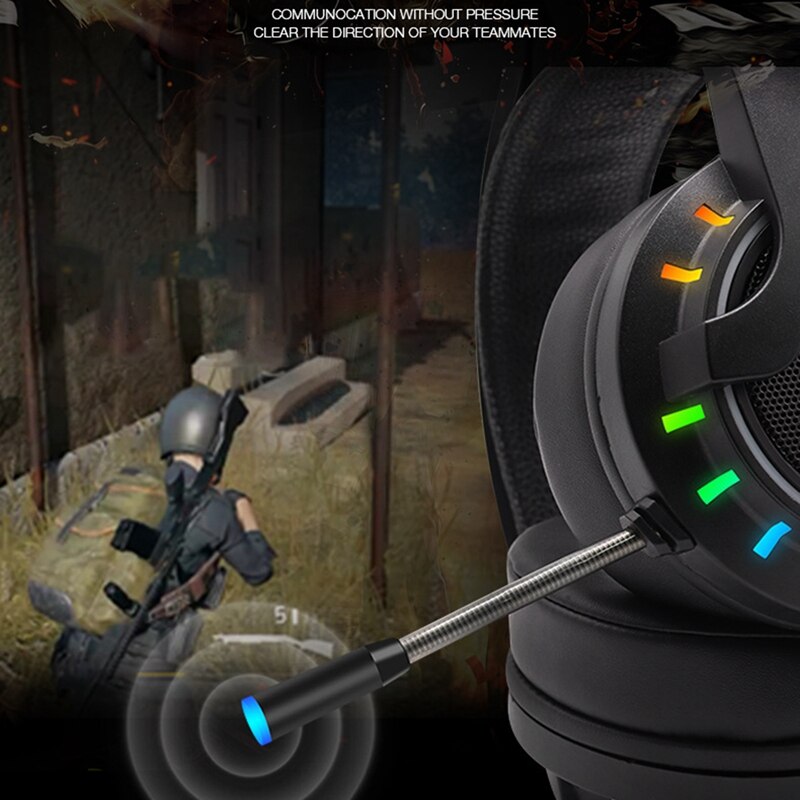 K3 gaming headset 7.1-canal rbg backlit cabeça-montado desktop computador jogos fone de ouvido com microfone