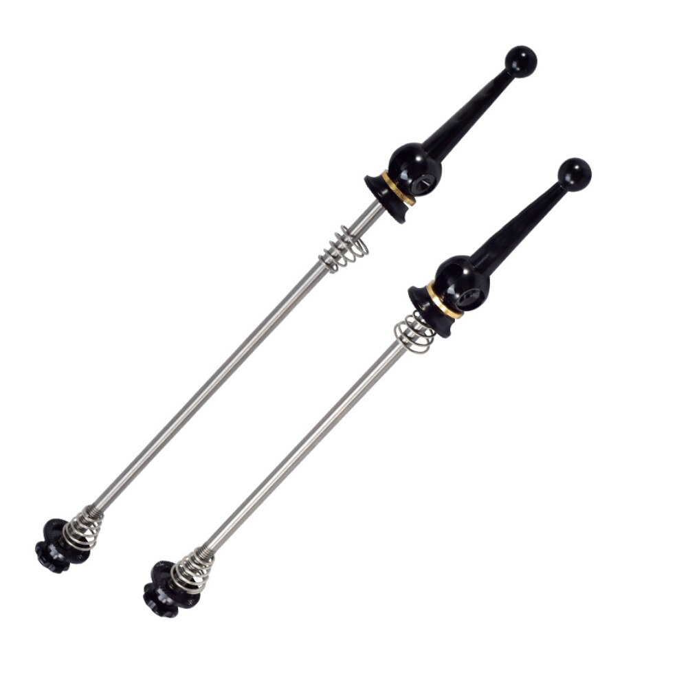 Quick Release Rod1 Pair Bicycle Wheel Quick Release Hub Front Rear Axle Skewer Set Titanium Alloy Accessories For MTB Road Bike: Black