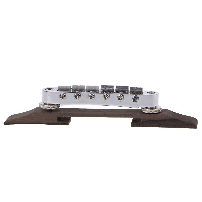 Adjustable Chrome Rosewood Bridge Roller Saddles F... – Vicedeal