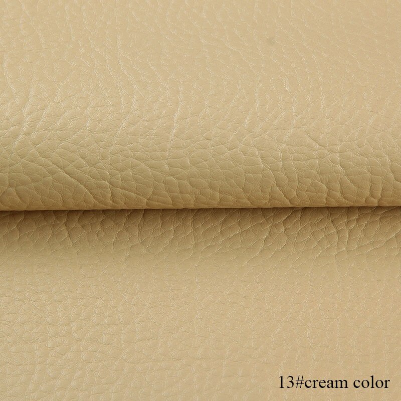 50*135cm PU Litchi Pattern Faux Leather Fabric Artificial Synthetic Leather DIY Sewing Bags Belt Sofa Leather Decor Material: 13