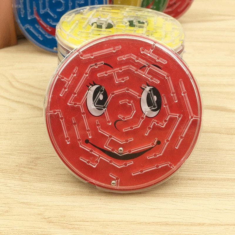 3 Stks/partij 7Cm Stalen Bal Spoor Doolhof Speelgoed Kinderen Vroege Educatief Brain Teaser Intellectuele 3D Puzzel Boord speelgoed