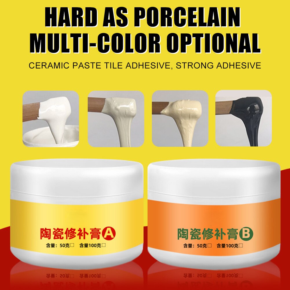 Tile Repair Agent Paste Tub Repair Kit White Tile Shower Repair Kit for Fiberglass Porcelain Ceramic Fix Crack F2