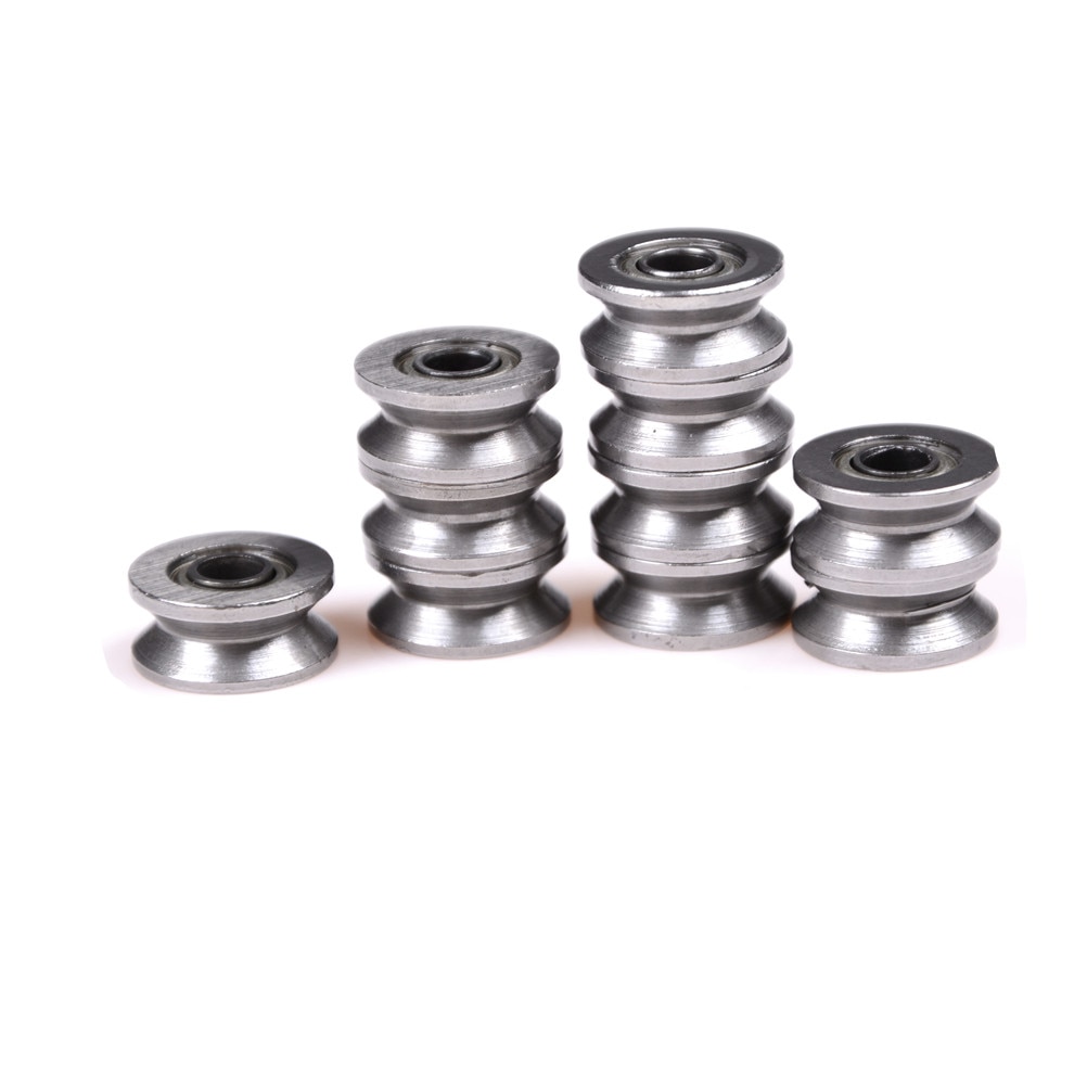 10 stk 4 x 13 x 6mm v624zz v rille rullehjul små kuglelejer remskive hjul leje wire sporføring