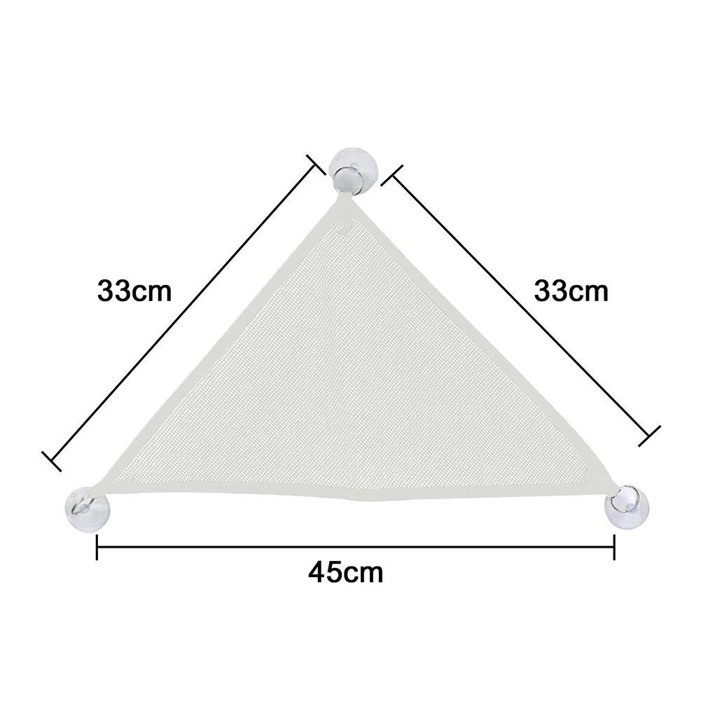 2pcs Reptile Hammock Lounger Ladder Accessory For Large Small Anole Geckos Lizards Snakes Triangle Hammock With Suction Cup