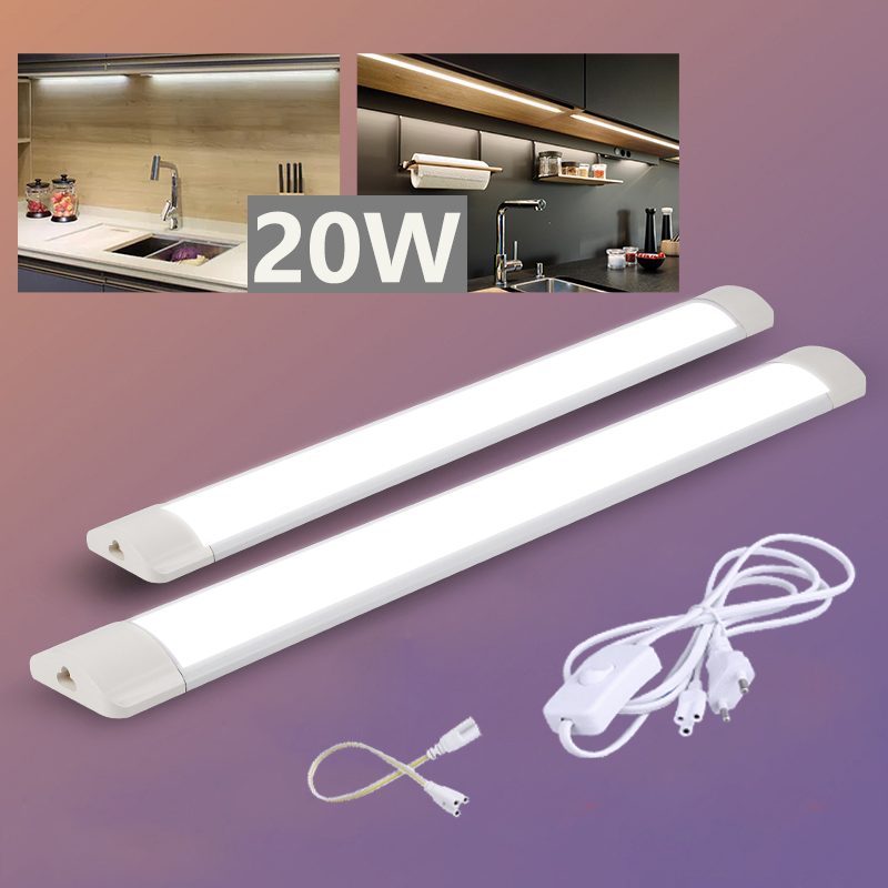 Luces Led para armario de cocina, iluminación Led para armario, 5W, 10W, 20W, lámpara de pared de tubo para habitación, armario, cocina, hogar, 220V