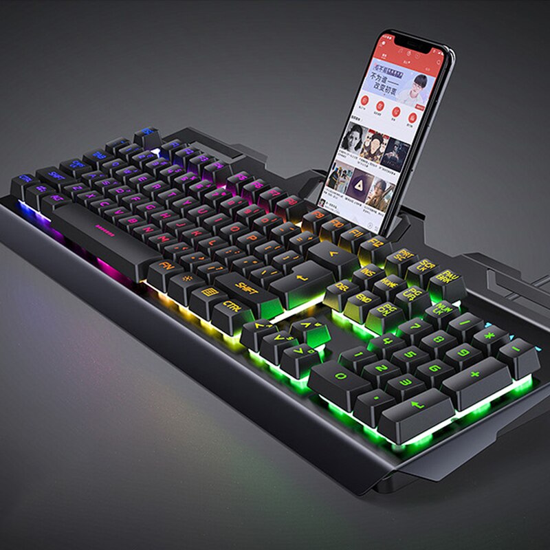 Klawiatura Gamingowa KIITO K2 Mechaniczna USB Przewodowa z Zestawem Słuchawkowym i Podkładką - Ergonomiczna, Podświetlana