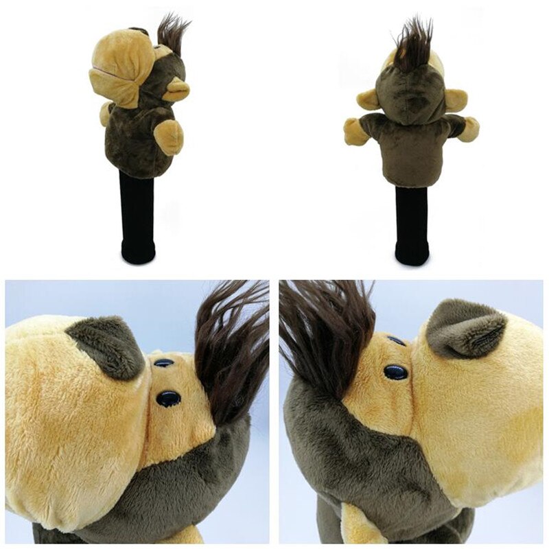 Capa de cabeça de golfe de todos os tipos de animais, capa de mascote de golfe com encaixe para madeira de bilhar, novidade, presente fofo, masculino e feminino: monkey