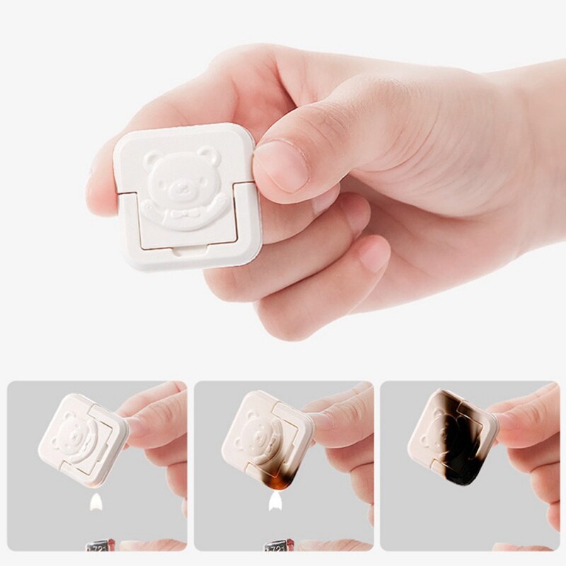 Boy Girl Plastic Safety Lock Protection Socket Revolving Cover Round Children Anti-electric Protection Socket