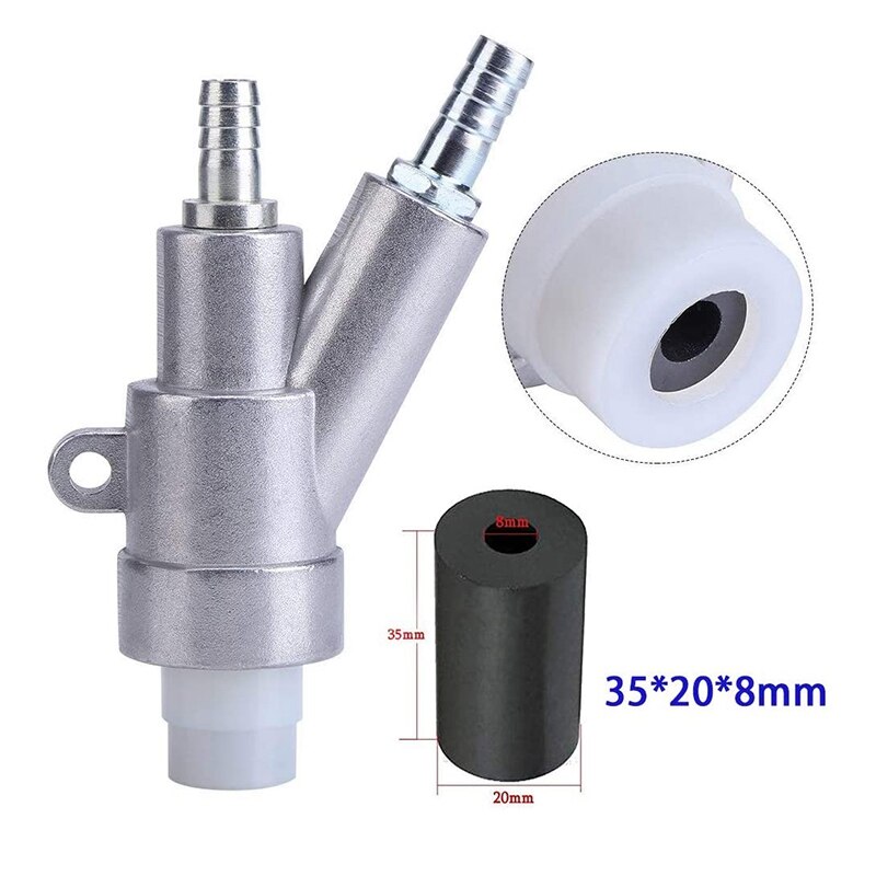 Chorro de arena de aire, herramienta de chorro de arena para quitar el polvo de óxido, herramienta de aire de chorro de arena con boquilla de carburo de boro (8Mm)