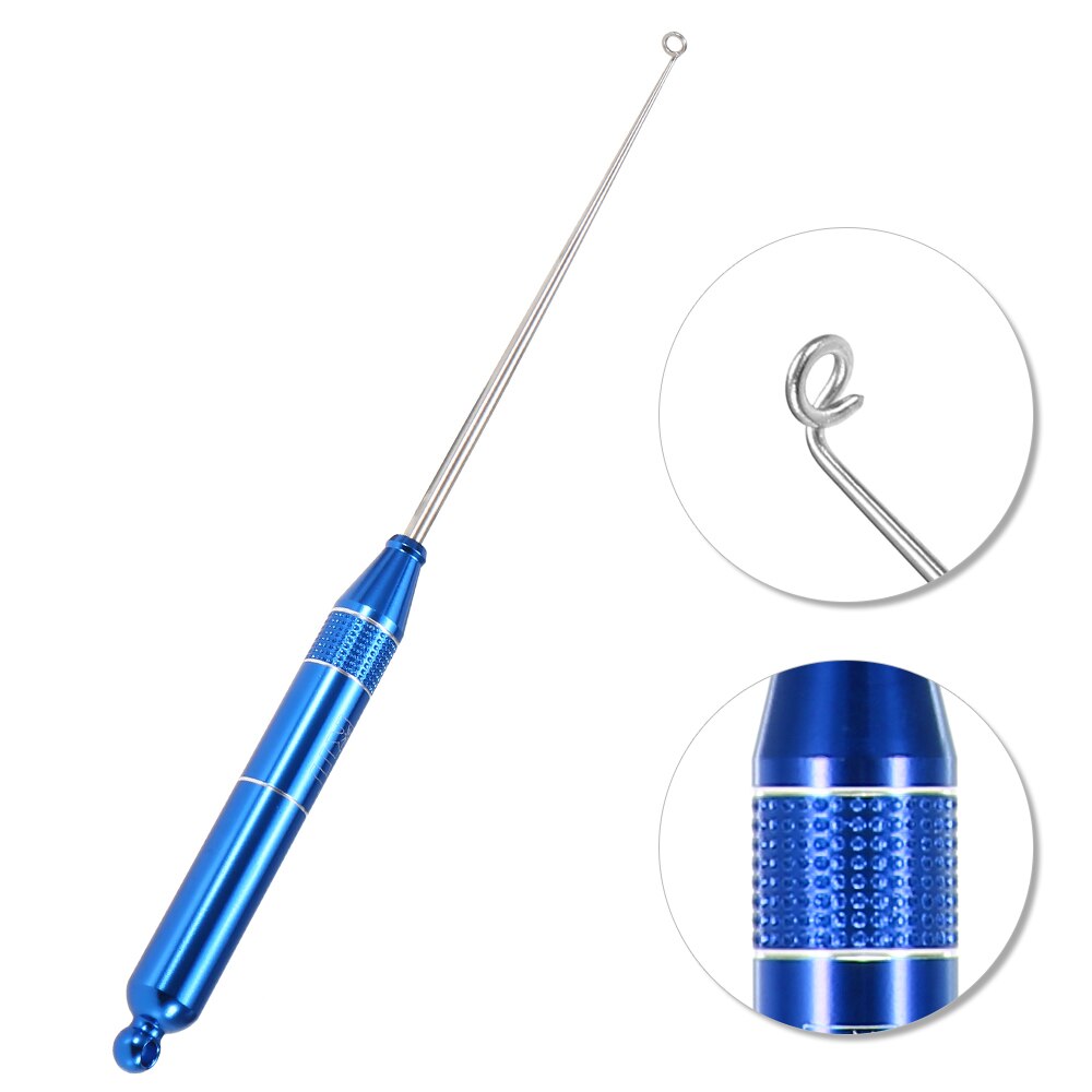 6.8 Inch Vishaak Remover Rvs Haak Ontkoppelaar Removal Vishaak Disgorger Met Aluminium Handvat Visgerei Gereedschappen: Blauw