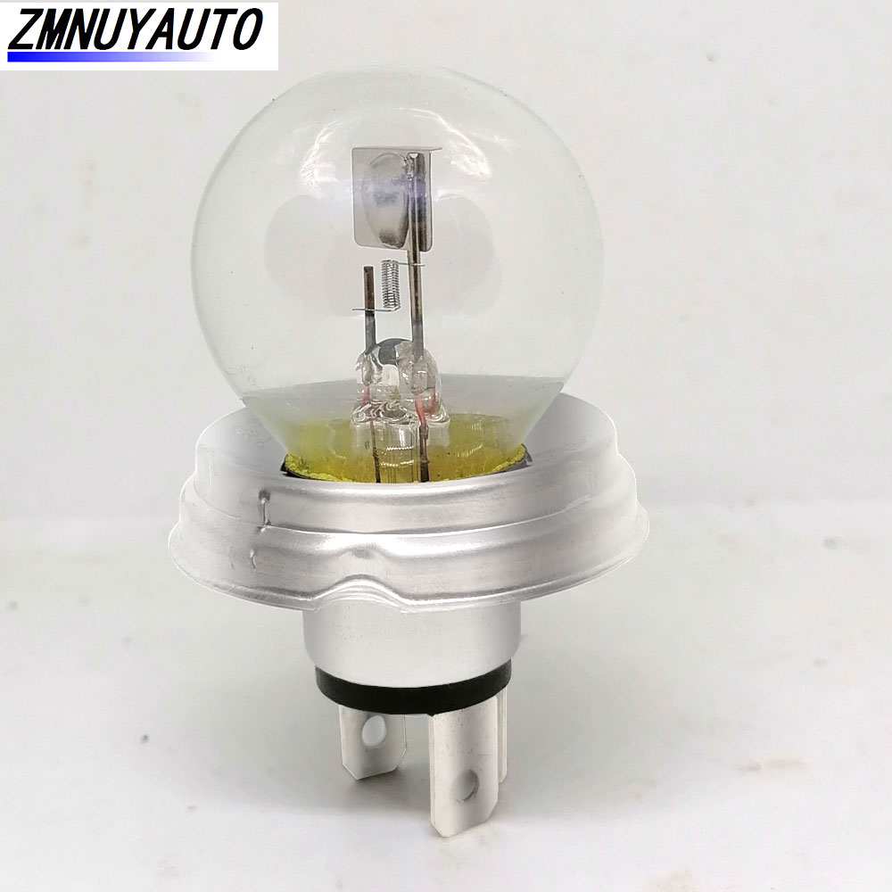 2pcs R2 G40 P45t 12V 45/40W Motorbike Headlight Car Head Light Halogen Bulb Moped Scooter ATV Lamp Bulb Aluminum Light