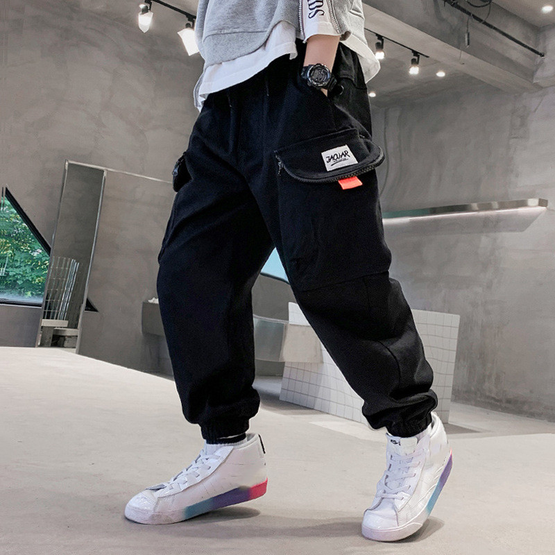 Pantalones de cintura elástica para niñas, ropa deportiva informal para chicas adolescentes de 5 a 14 años, , primavera y otoño