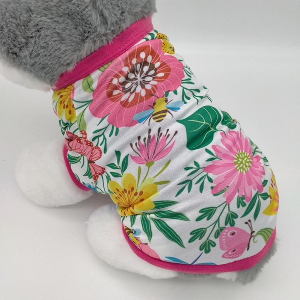 Fine Workmanship Soft Wear-resistant Curved Hem Pet T-shirt for Summer