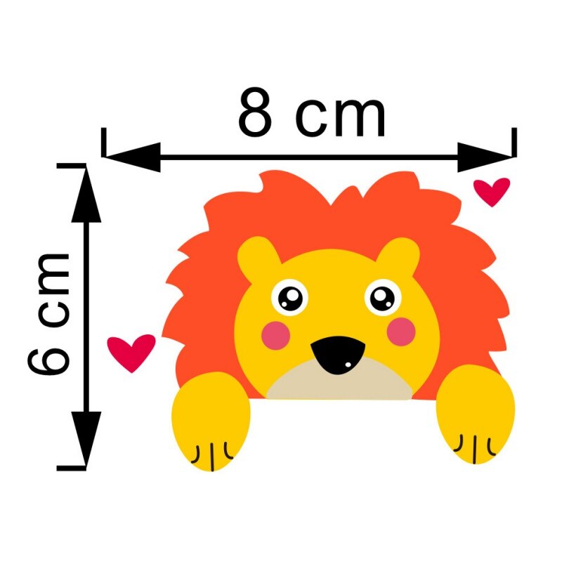 Funny Zoo Animals Patterns Switch Stickers For Kids Room Home Decoration 3D PVC Wall Decals DIY Cartoon Cat Dog Mural Art #1