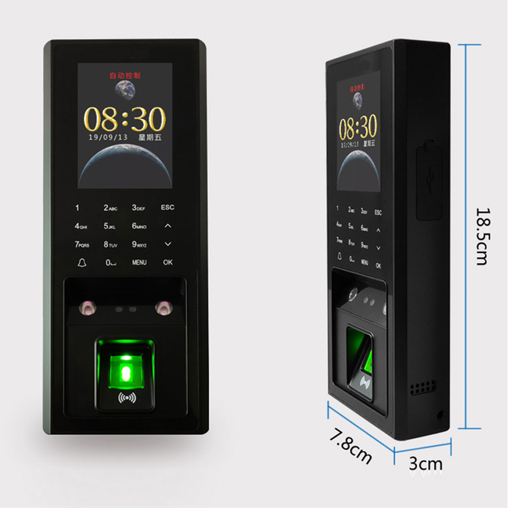 TCP Fingerprint & face Access Control machine System support 300pcs faces /3000 figners/ID card/ user password/ Touch Keypad