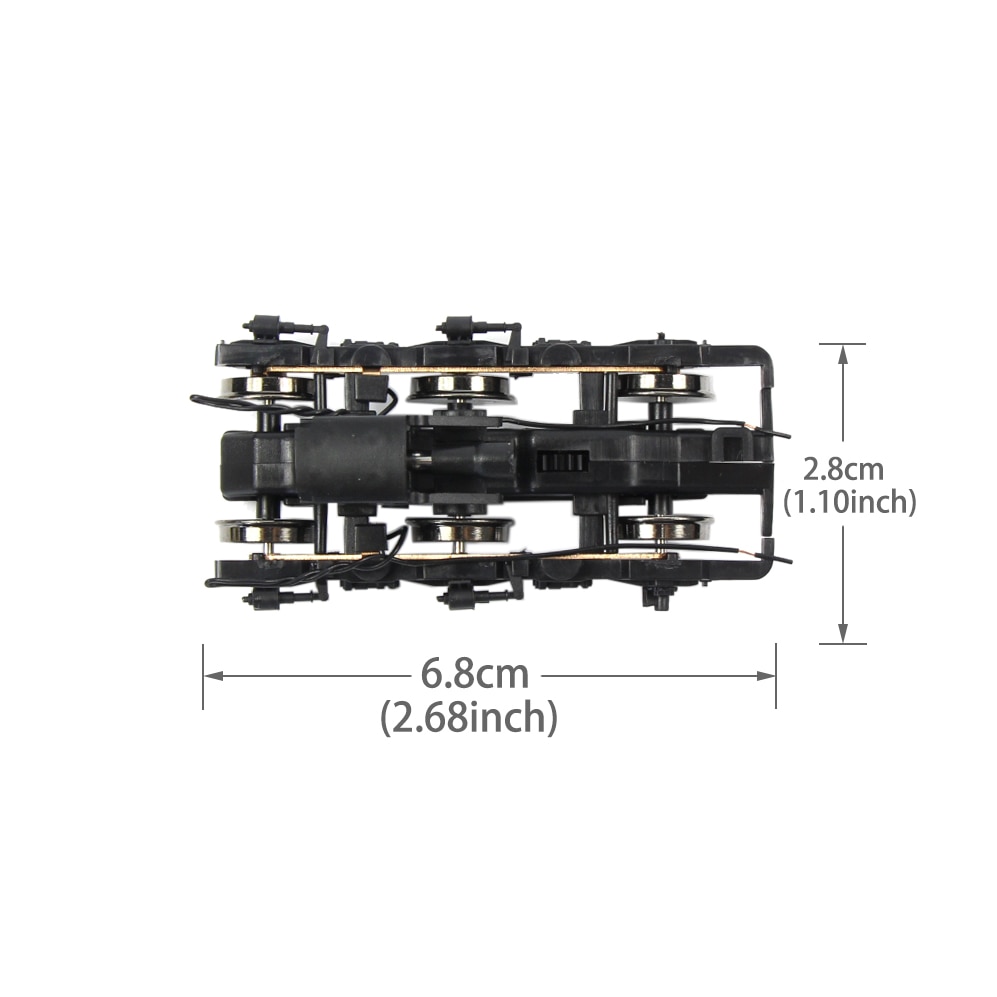 HO 1: 87 Schaal Draaistel Model Trein Elektrische Trein Onderdelen Chassis Universele Trein Onderwagen Accessoires HP0587 Railway Layout