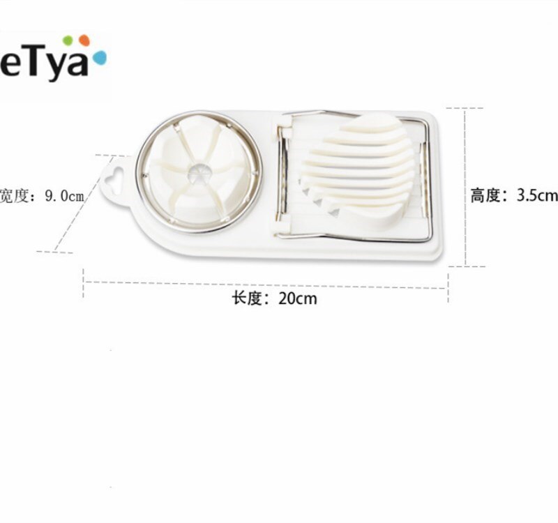 ETya 1PC Multifunctionele Ei Cutter Rvs Snijden Ei Snijmachines Draad Keuken Accessoires Snijden Gadgets Kookgerei