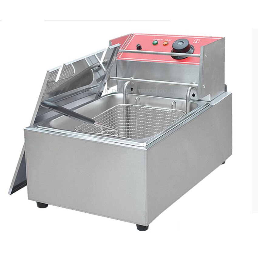 1PC Single cylinder electric fryer, commercial fryers, donut machine, french fries machine, fried chicken fryer fries machine