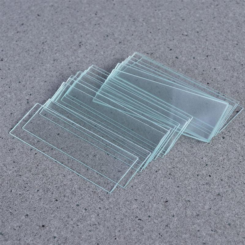 Blank Microscope Slides and Square Cover Glass for for Optical Microscope Glass Slides Reusable Laboratory Sample Cover Glass