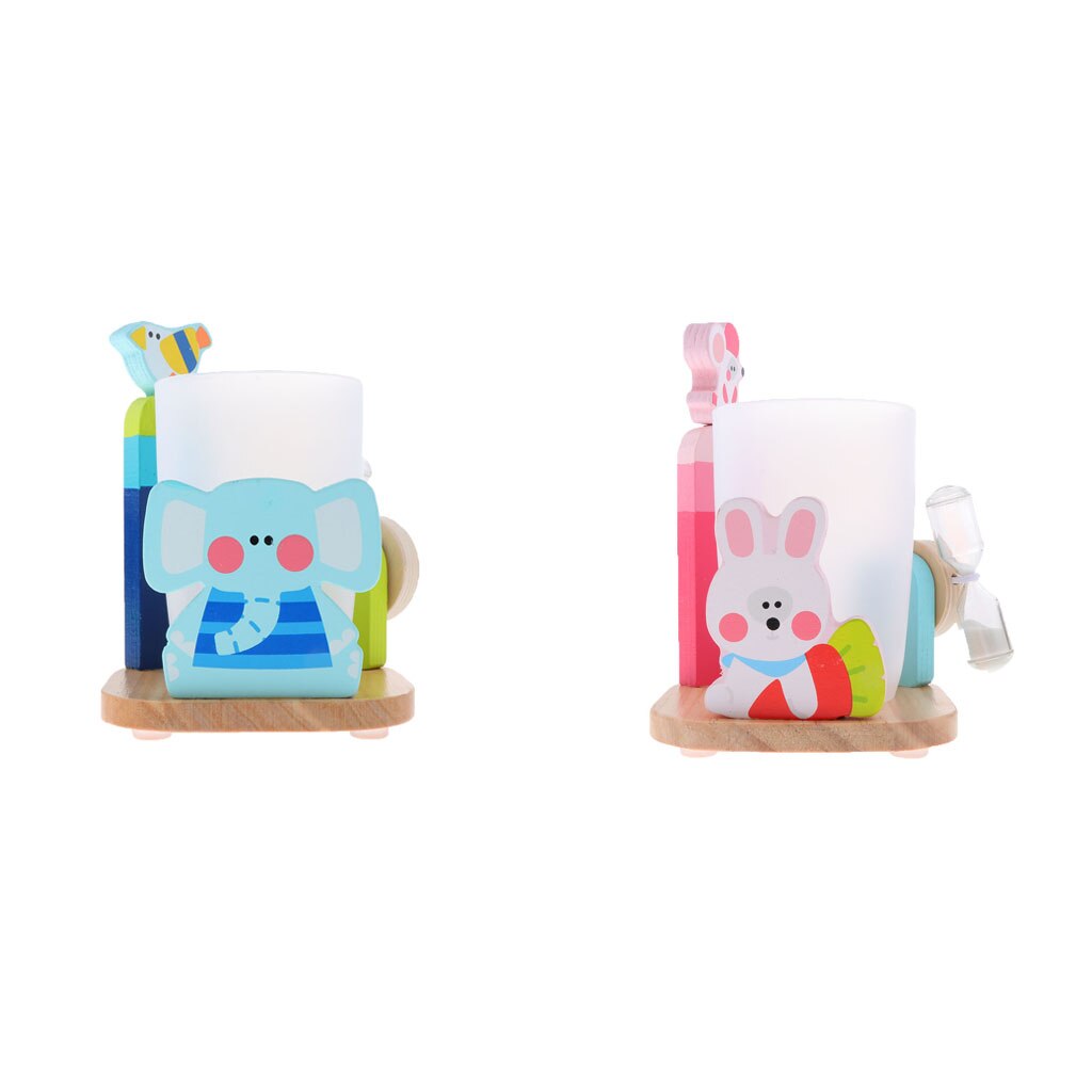 Cartoon Toothbrush Holder/Cup with a Timer Bathroom Set for Children